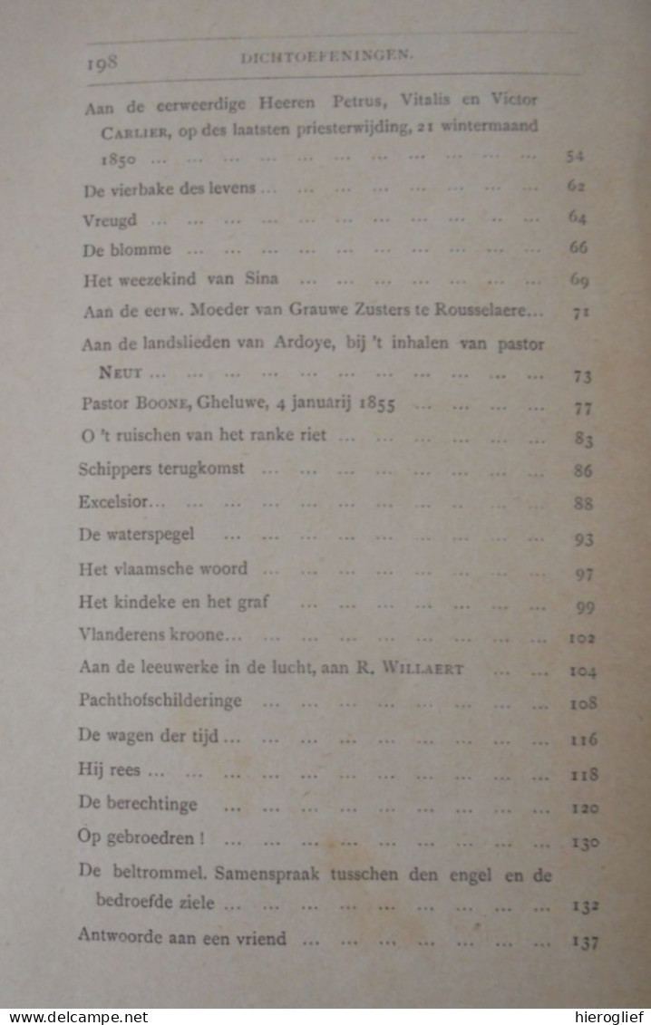 DICHTOEFENINGEN door Guido Gezelle 1892 Roeselare De Meester / Brugge Kortrijk