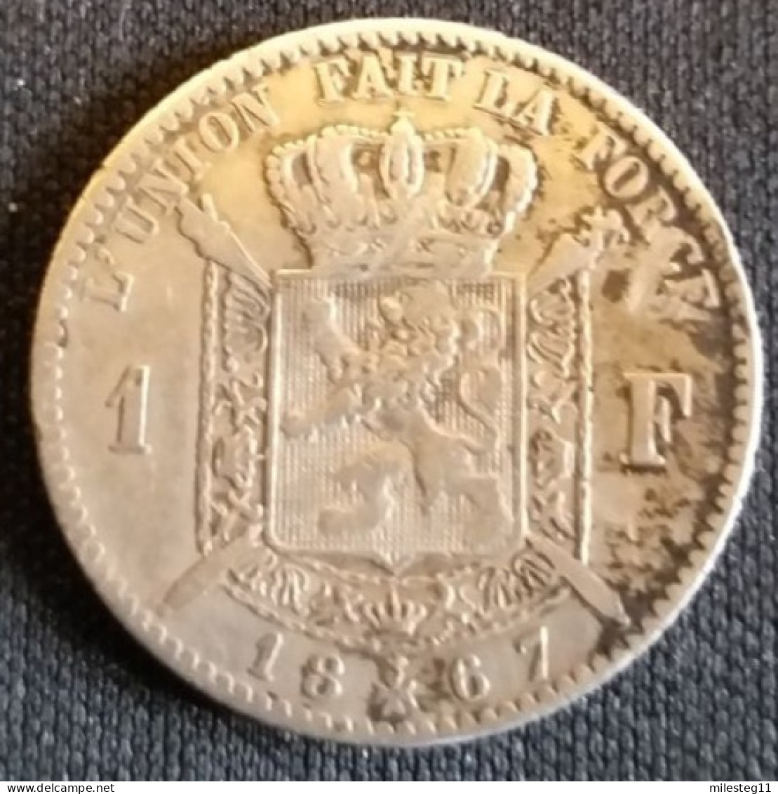 Pièce De 1 Franc De 1867 (n°173 Du Catalogue Officiel) - 1 Franc