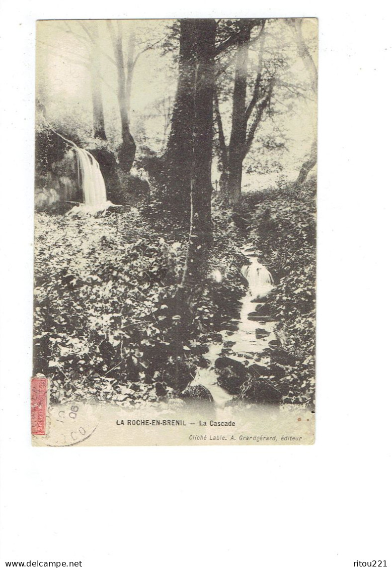 Cpa - 21 - La ROCHE EN BRENIL - La Cascade - Lable / Grandgerard -- 1906 - Venarey Les Laumes