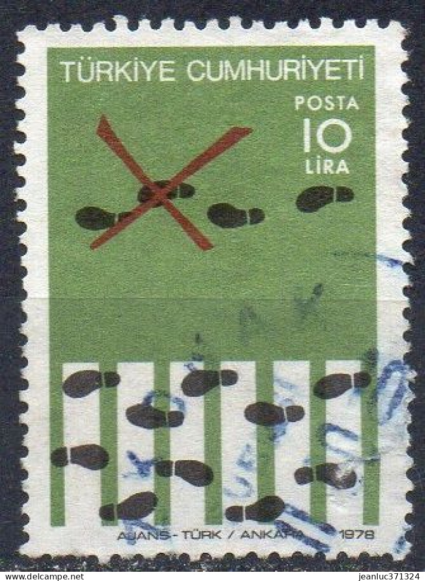 TURQUIE N°  2212 O Y&T 1978 Sécurité Routière - Used Stamps