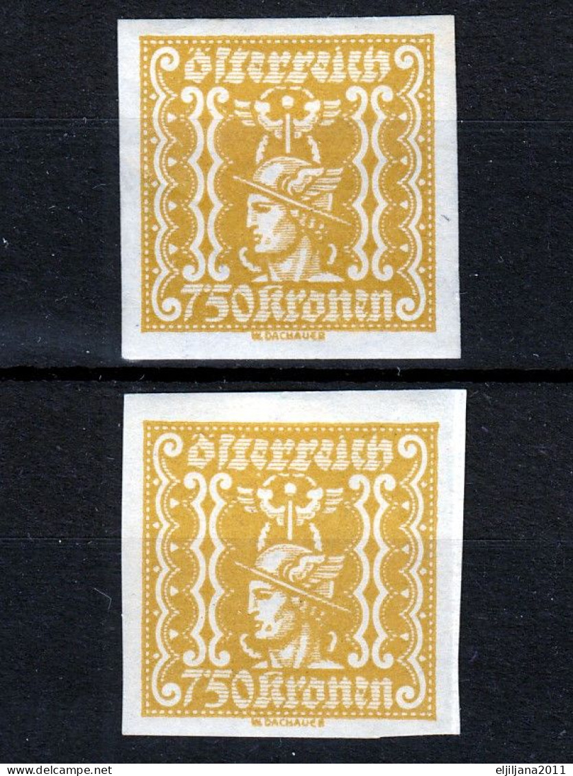 ⁕  Austria 1921 ⁕ Newspaper Stamps Mi.409-416 ⁕ 9v MH/MNH - Newspapers
