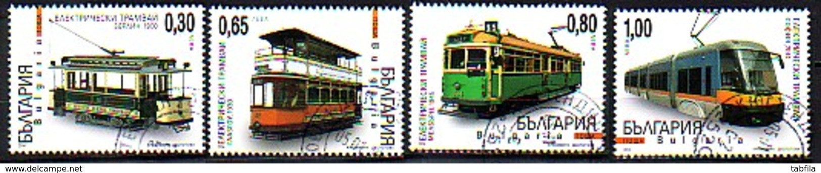 BULGARIA - 2014 - Tramways - 4v Set O - Gebruikt