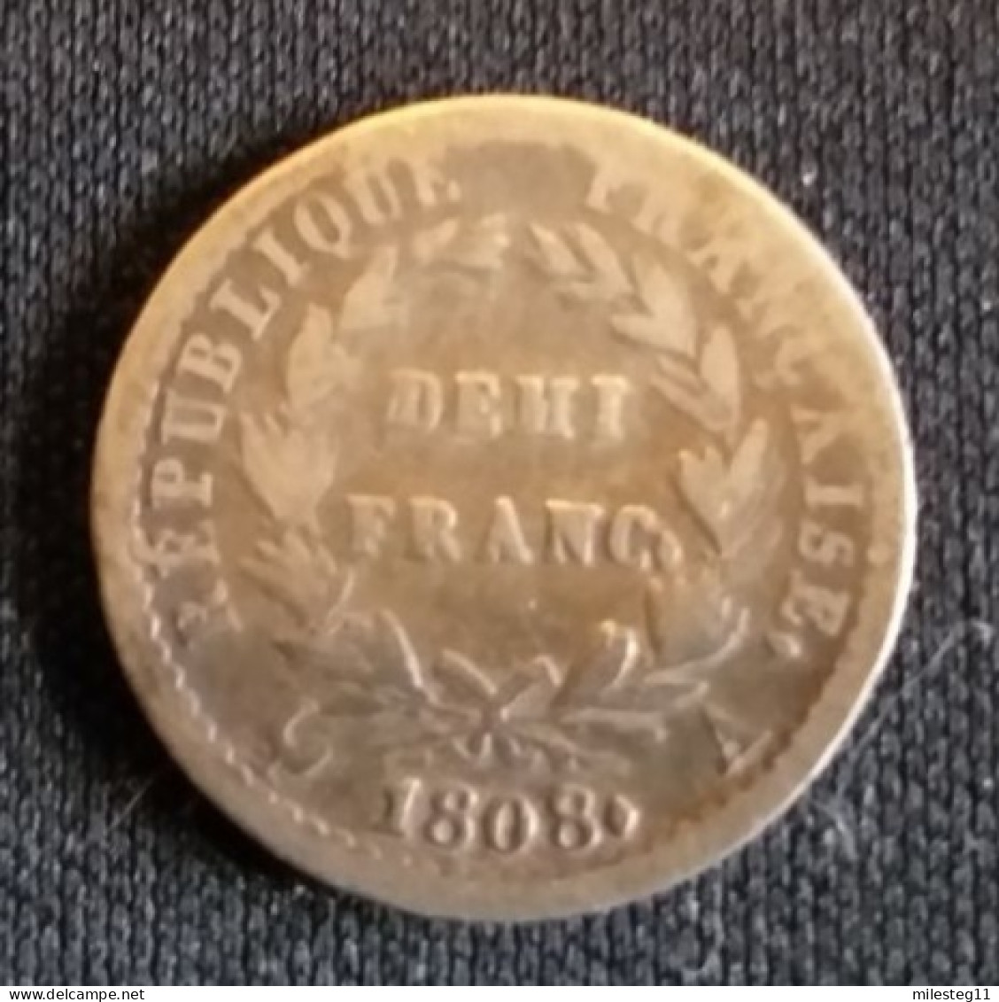 Pièce De 1/2 Franc De Napoléon Datée De 1808A - 1/2 Franc