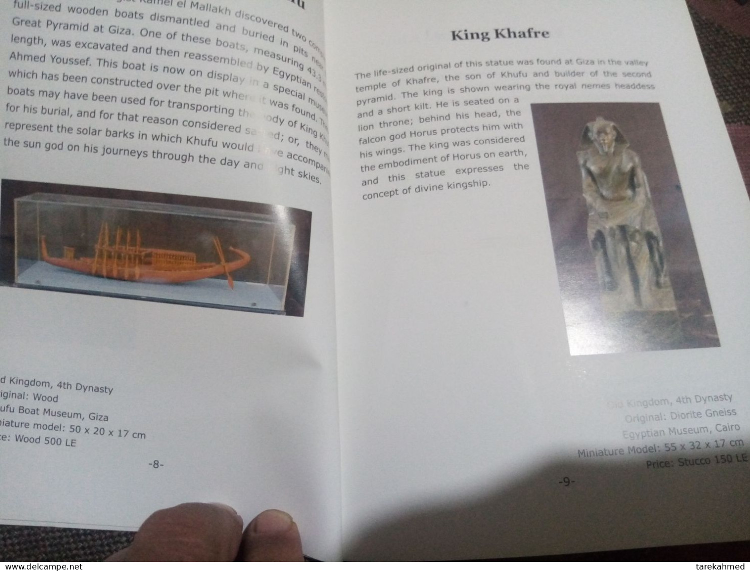 Egypt, V Rare Replica Catalog Of 65 Colored Pages, The Cauncel Of Antiquities, Dolab. - Revistas & Catálogos