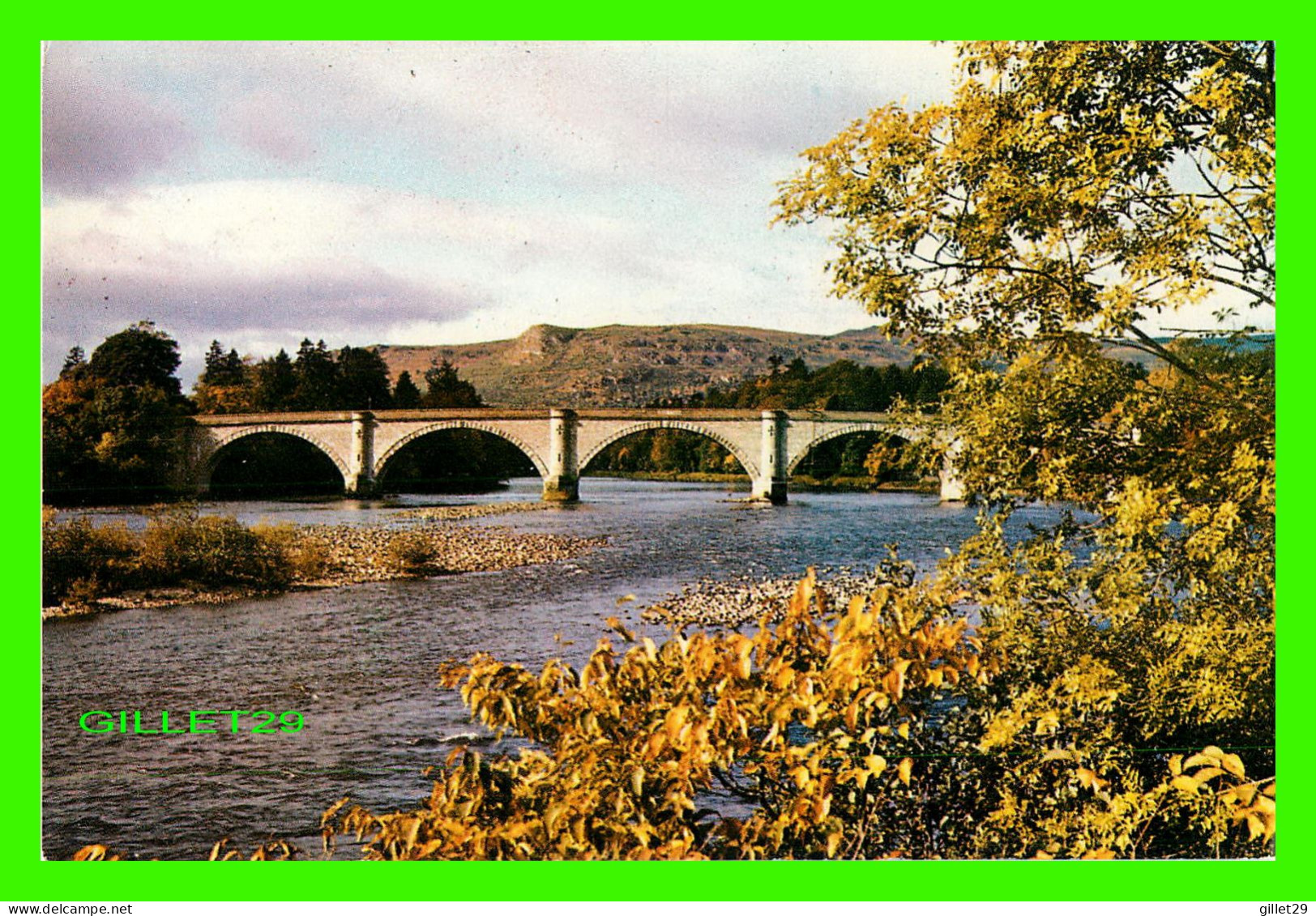 DUNKELD, PERTHSHIRE, SCOTLAND - THE TAY BRIDGE - W. S. THOMSON PHOTOGRAPH - - Perthshire