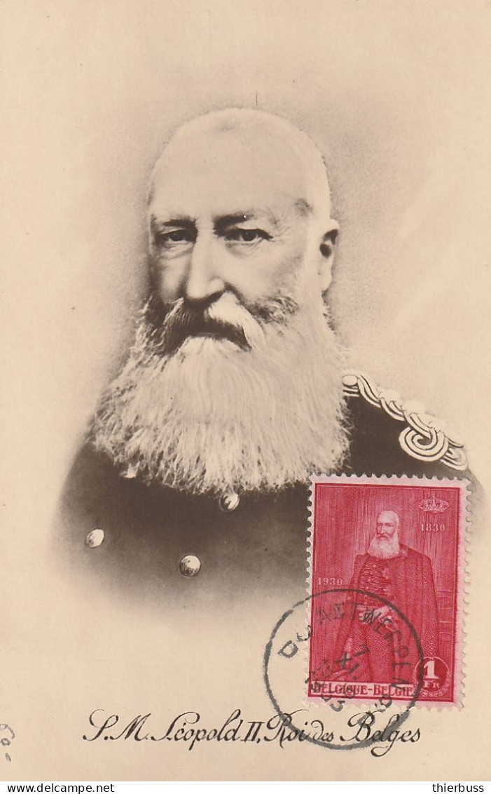 Carte Leopold II Anvers 1933 - Erinnerungskarten – Gemeinschaftsausgaben [HK]