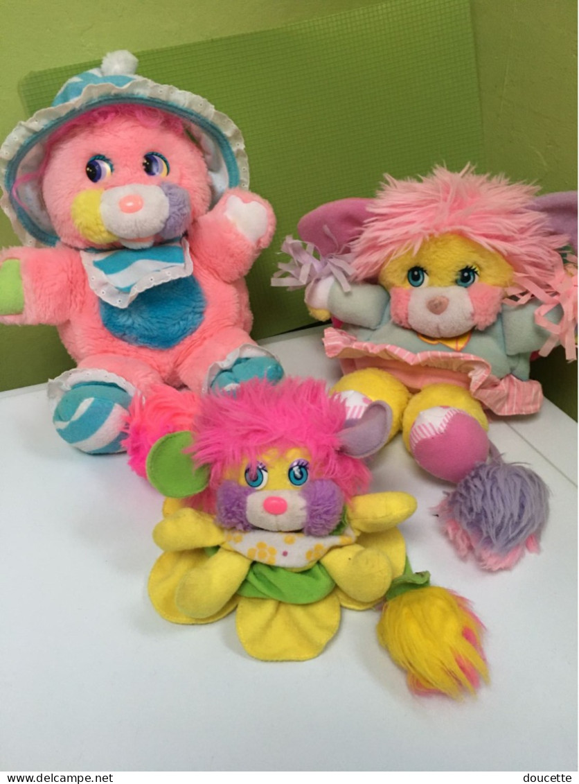 3 peluches peoples des années 80