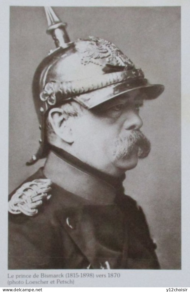LE PRINCE DE BISMARCK (1815-1898) Vers 1870 GUERRE CASQUE  &  LE GENERAL BOULANGER (1837-1891) & SON  ETAT-MAJOR 1886 - Guerre, Militaire