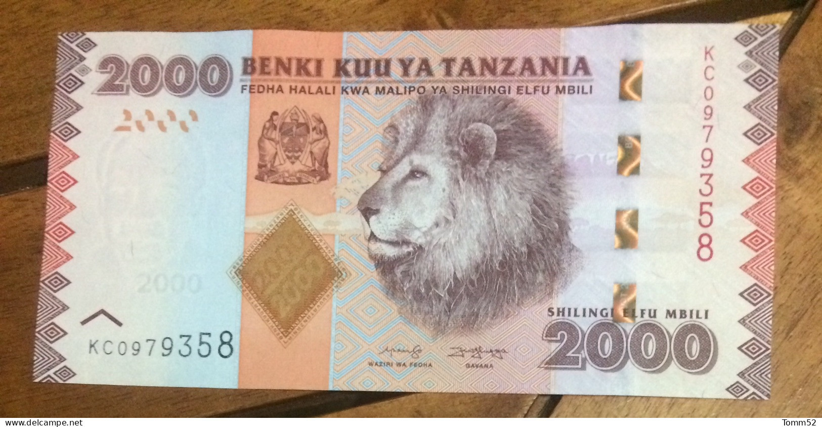 TANZANIA 2000 Shilling UNC/ New Edition - Tanzanie