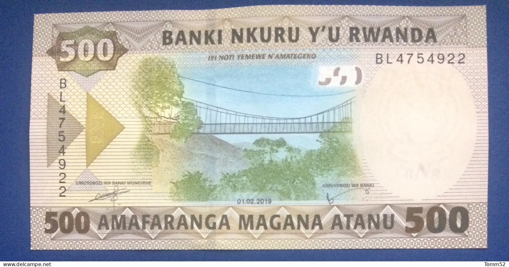 RWANDA 500 Francs UNC - Rwanda