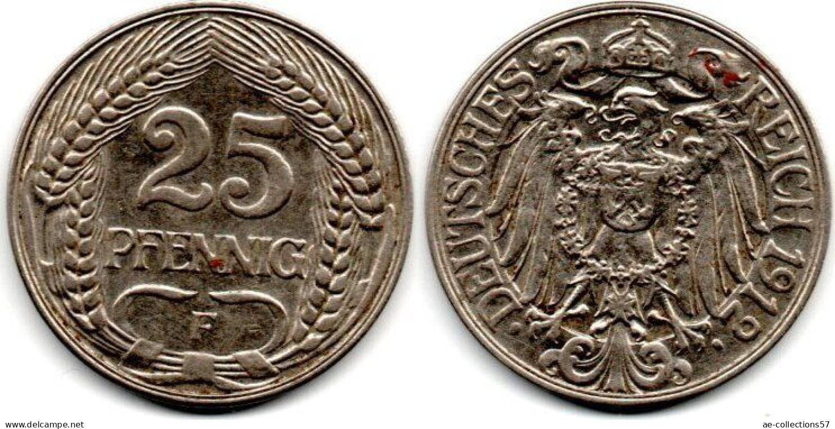 MA 29004  / Allemagne - Deutschland - Germany 25 Pfennig 1912 F TTB+ - 25 Pfennig