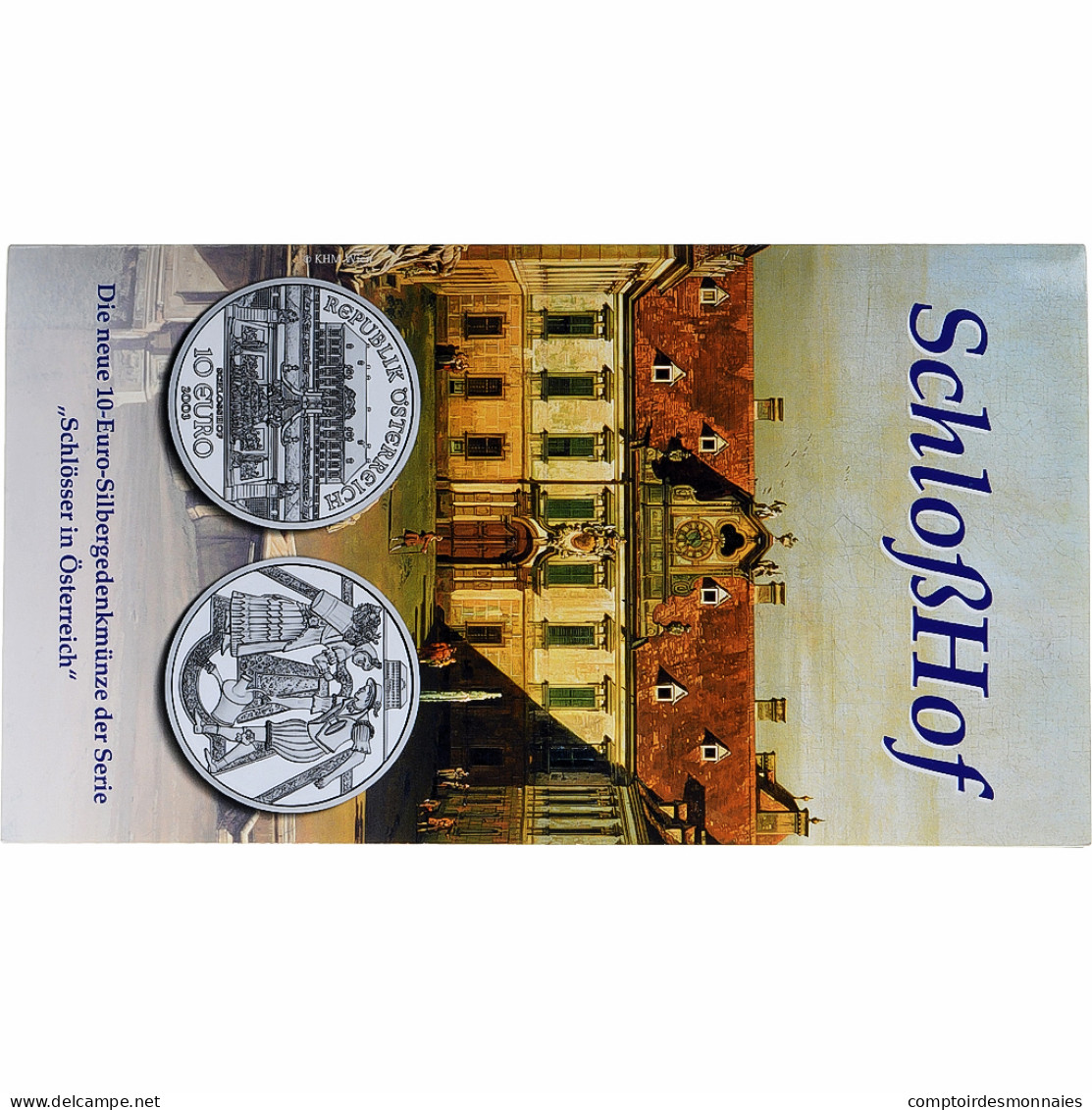 Autriche, 10 Euro, Schlosshof, 2003, Vienne, Argent, FDC, KM:3106 - Oesterreich