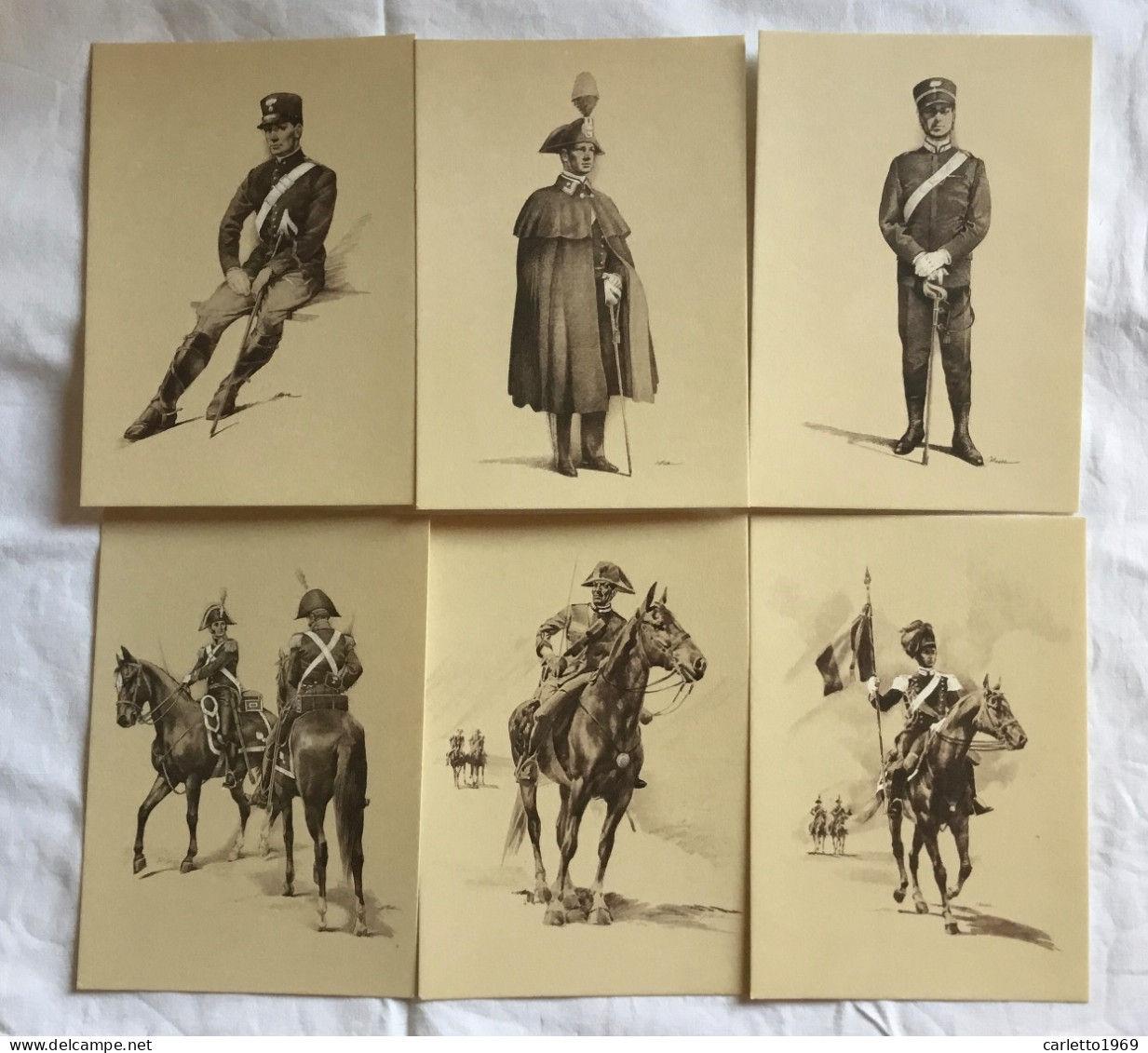 18 CARTOLINE I CARABINIERI NELLE TRADIZIONALI UNIFORMI - Collections & Lots