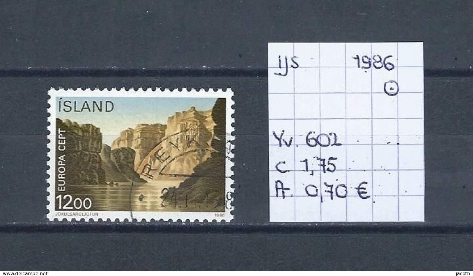 (TJ) IJsland 1986 - YT 602 (gest./obl./used) - Gebraucht