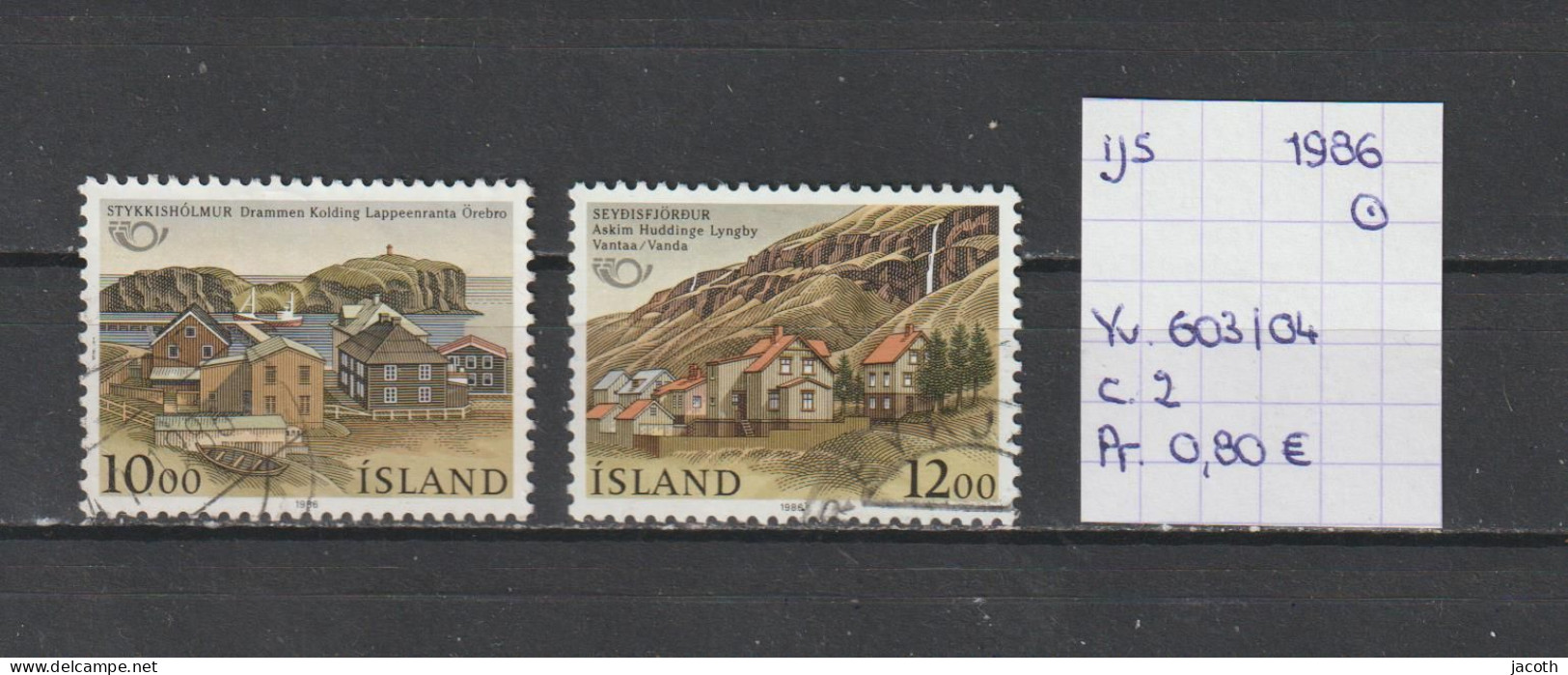 (TJ) IJsland 1986 - YT 603/04 (gest./obl./used) - Usati