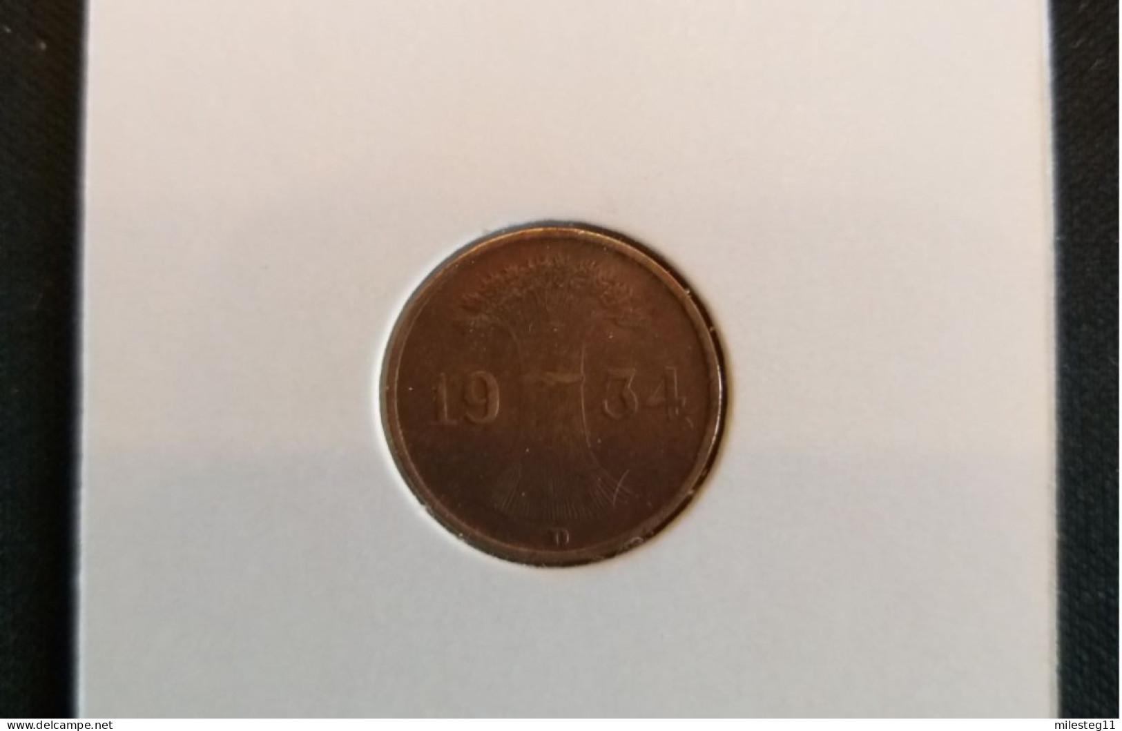 Pièce De 1 Reichspfennig De 1934D - 1 Reichspfennig