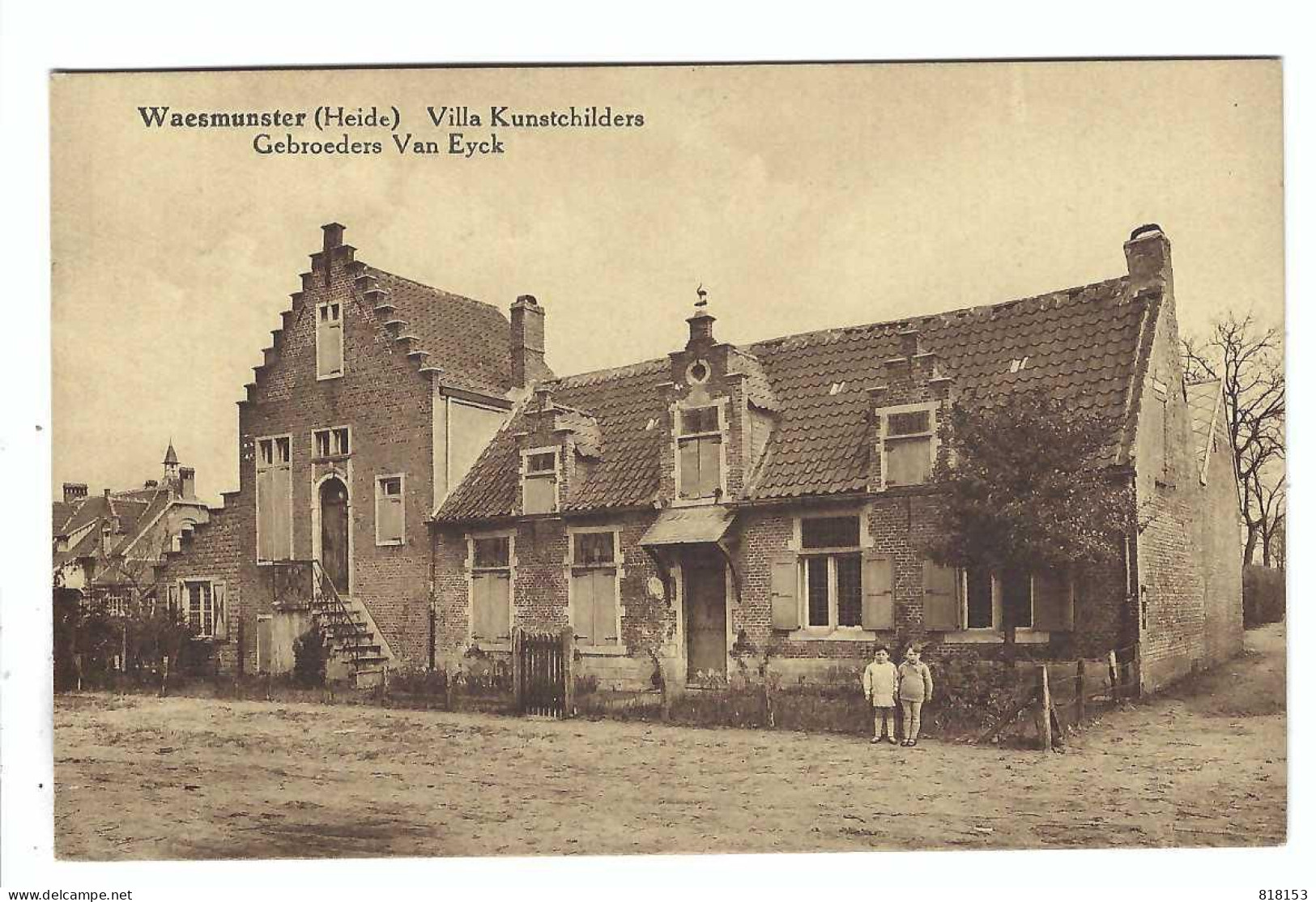 Waasmunter  Waesmunster (Heide)  Villa Kunstschilders Gebroeders Van Eyck  1933 - Waasmunster