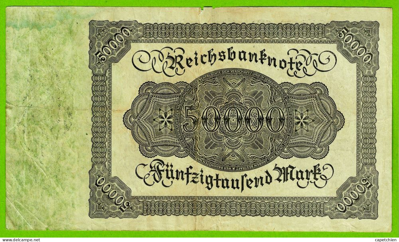 ALLEMAGNE / 50.000 MARK / 19 NOVEMBRE 1922 / ETAT SUP / 190 X 109 Mm - 50000 Mark