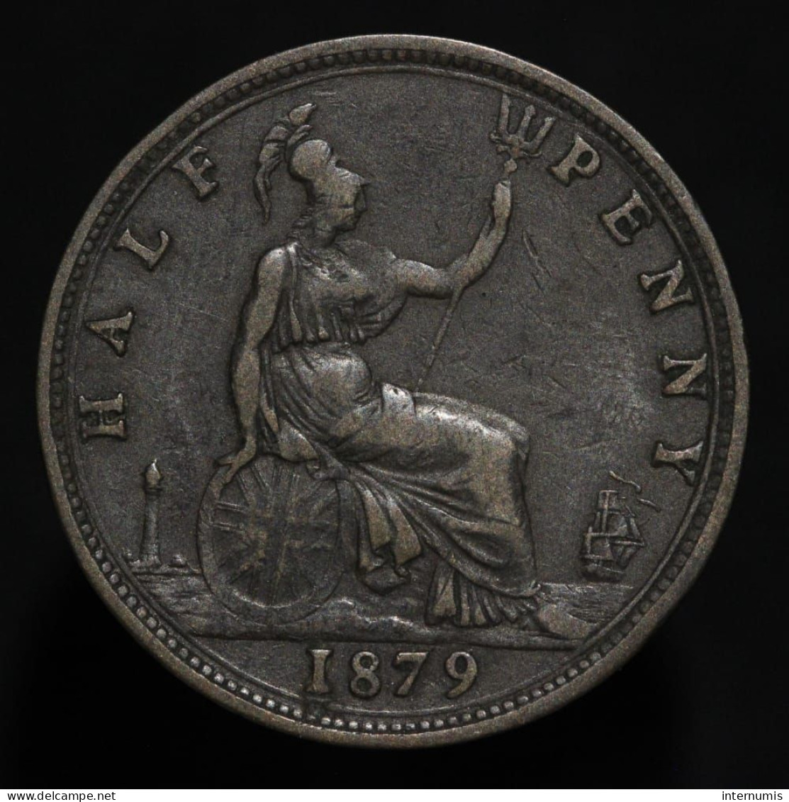 Grande-Bretagne / United Kingdom, Victoria, 1/2 Penny, 1879, Bronze, TTB (EF), KM#754 - C. 1/2 Penny