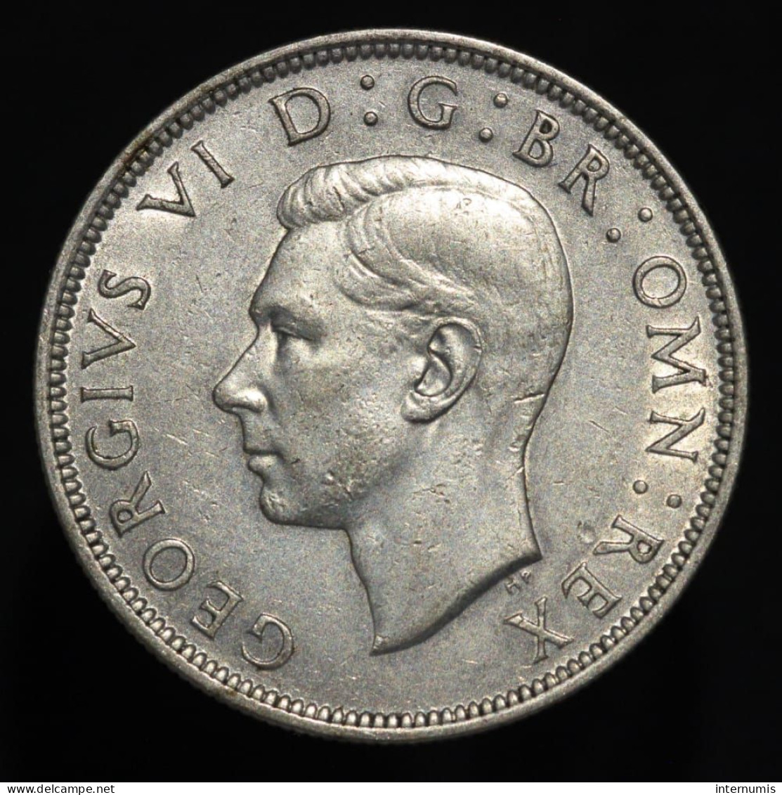 Grande-Bretagne / United Kingdom, George VI, 1/2 Crown, 1945, Argent (Silver), SUP (AU), KM#856, Sp.4080 - K. 1/2 Crown