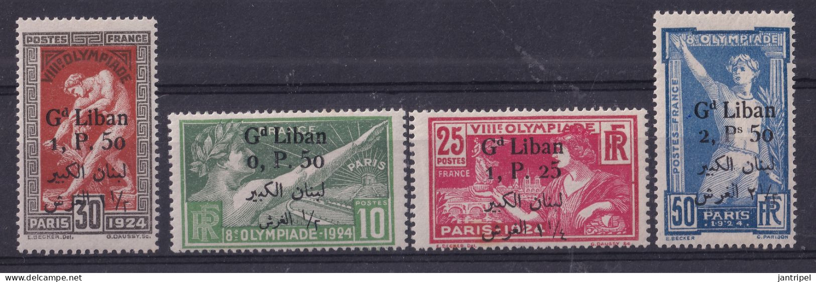 LEBANON  1924 JEUX OLYMPIQUE PARIS SET MH - Lebanon