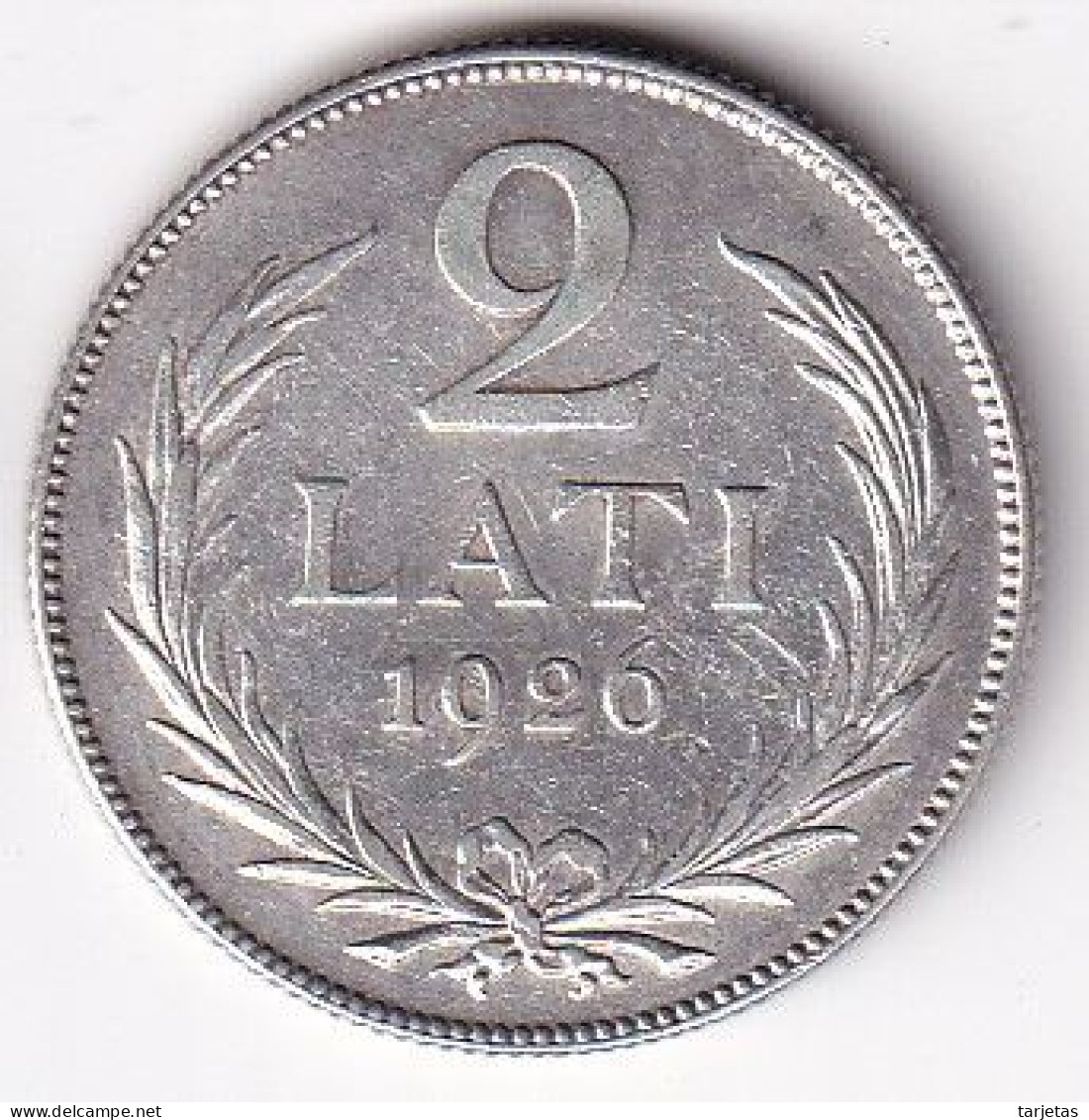 MONEDA DE PLATA DE LETONIA DE 2 LATI DEL AÑO 1926  (COIN) SILVER-ARGENT - Lettonia