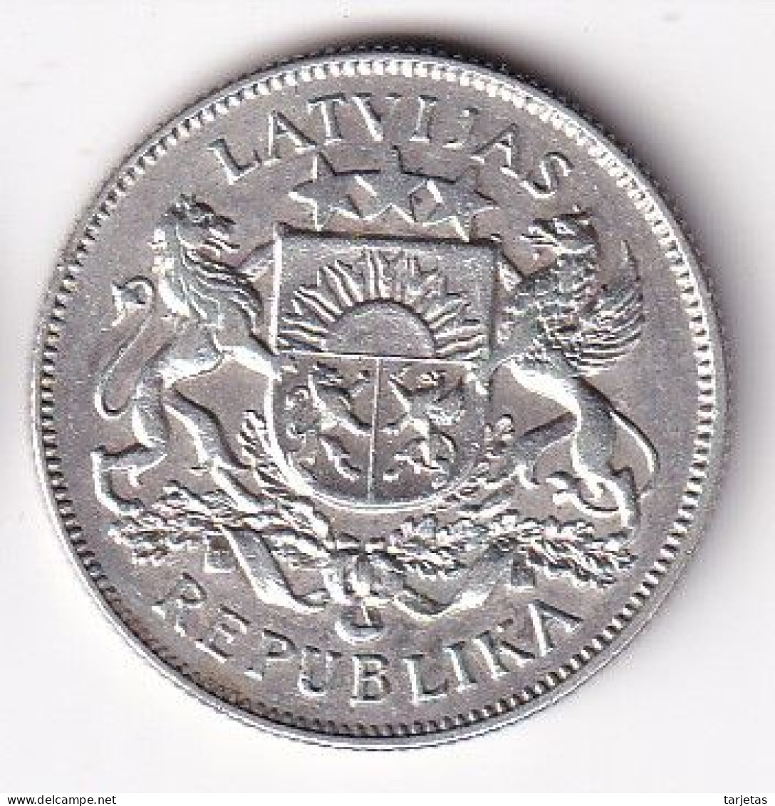 MONEDA DE PLATA DE LETONIA DE 2 LATI DEL AÑO 1926  (COIN) SILVER-ARGENT - Latvia