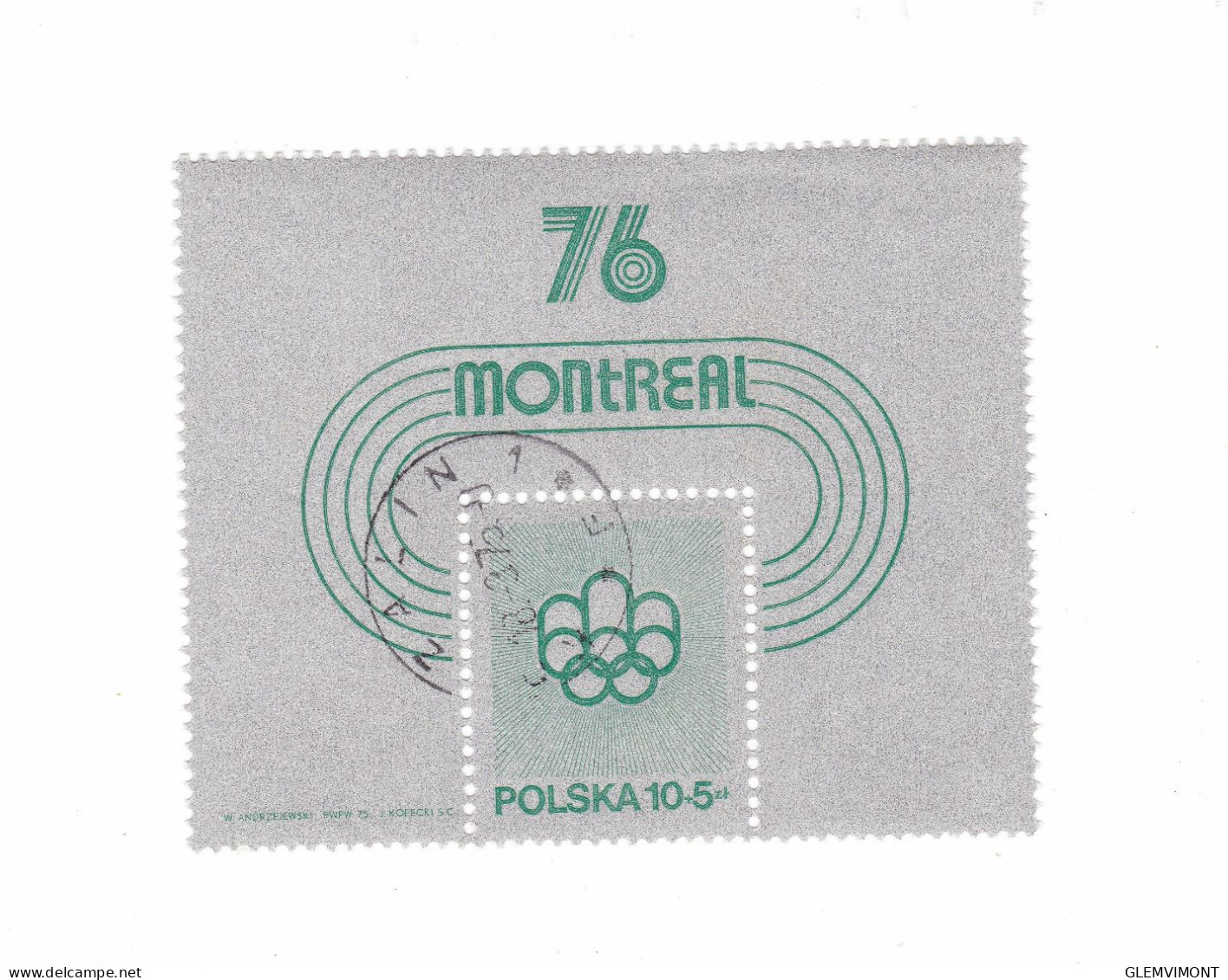 POLOGNE  JEUX OLYMPIQUES  MONTREAL 1976 - Feuilles Complètes