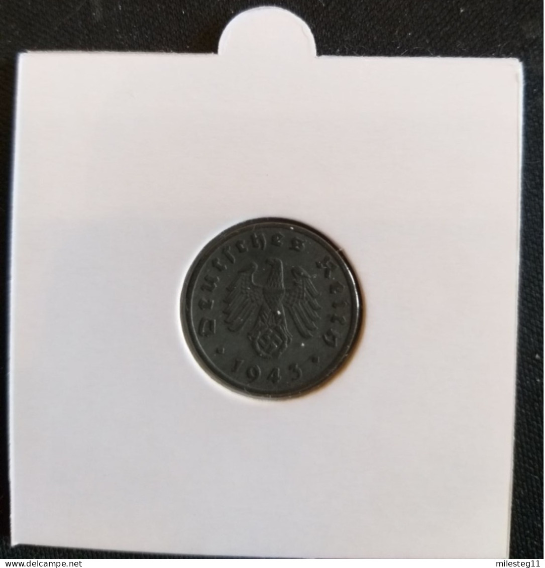 Pièce De 1 Reichspfennig De 1943F (Stuttgard) - 1 Reichspfennig