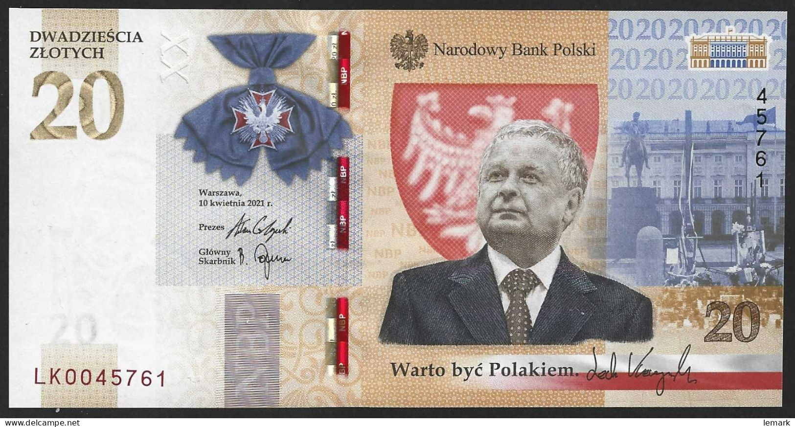 Poland 20 Zlotych 2021 Pnew With Folder UNC - Pologne