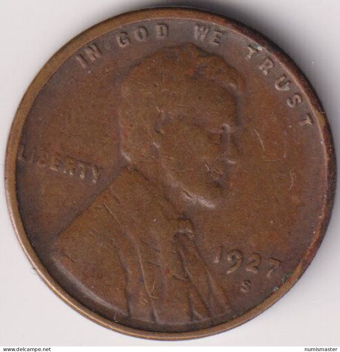 1927 S , LINCOLNT CENT - 1909-1958: Lincoln, Wheat Ears Reverse