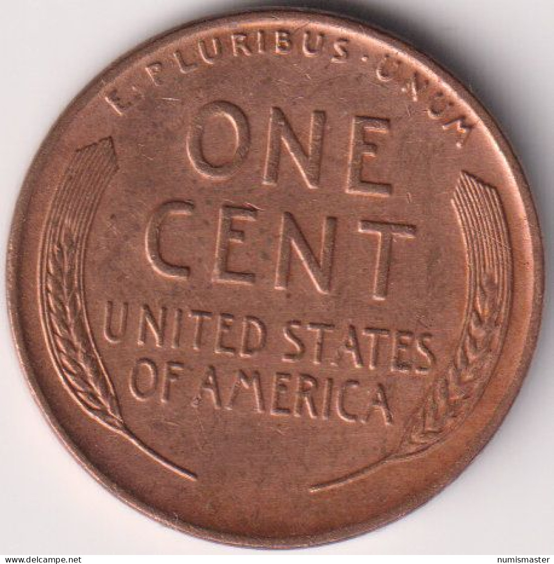 1945 , LINCOLNT CENT - 1909-1958: Lincoln, Wheat Ears Reverse