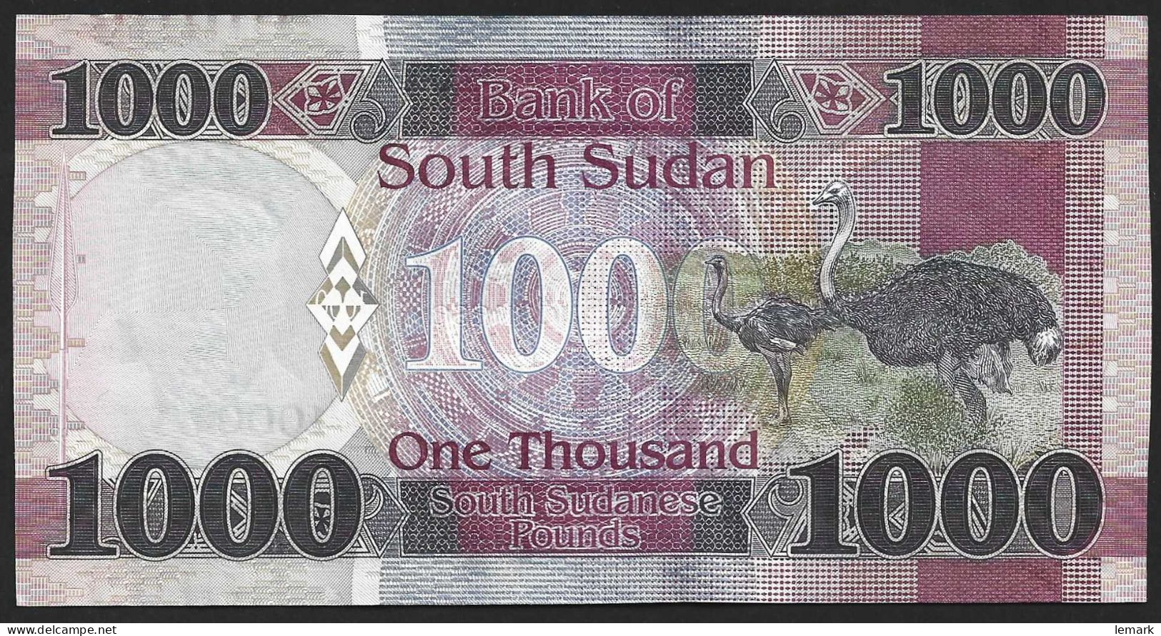 South Sudan 1000 Pounds 2021 P17 UNC - Soudan Du Sud