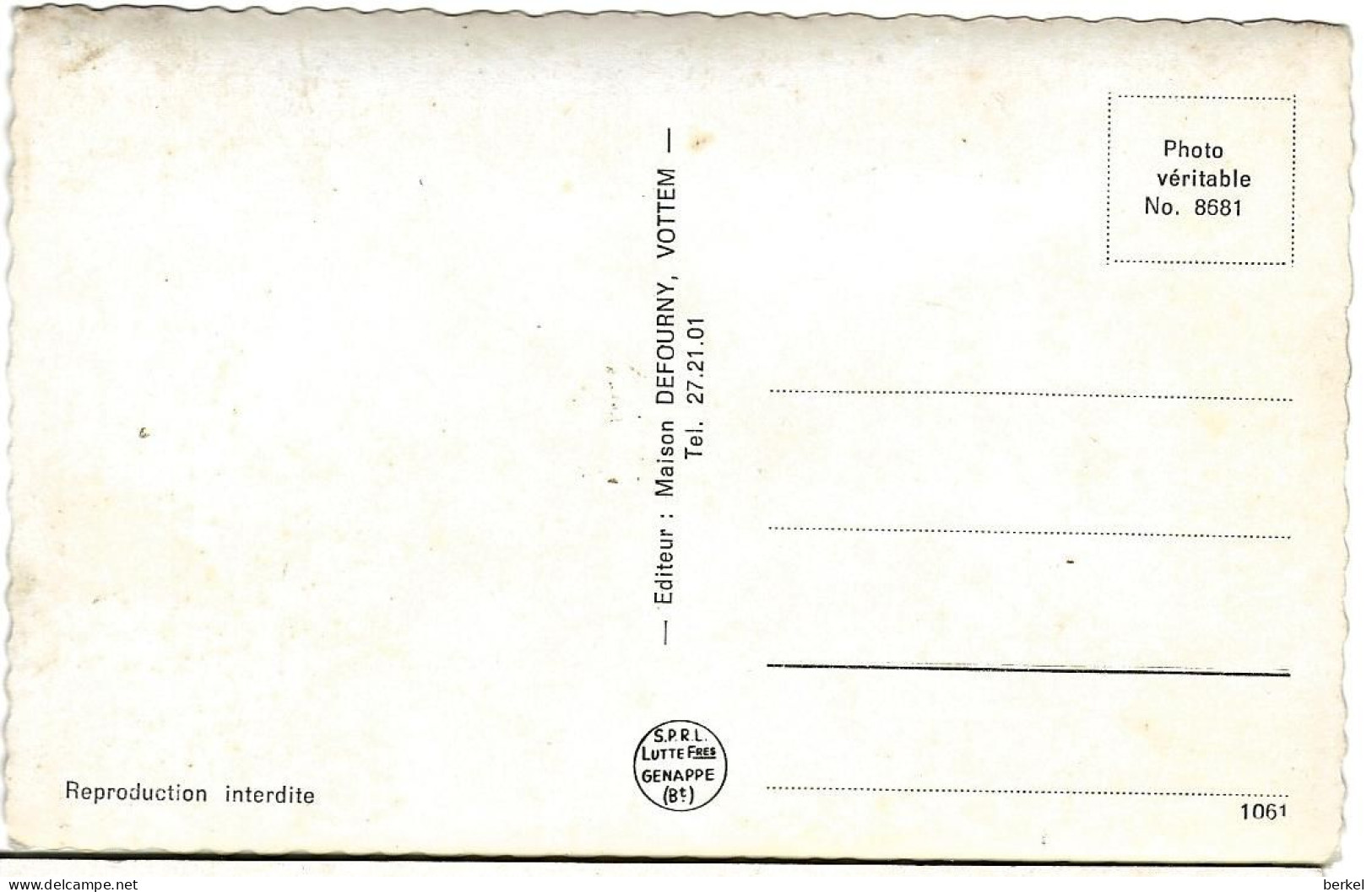 HERSTAL VOTTEM BÂTIMENTS MILITAIRES KAMP  PHOTO Veritable 1961 Nr 430d1 - Herstal