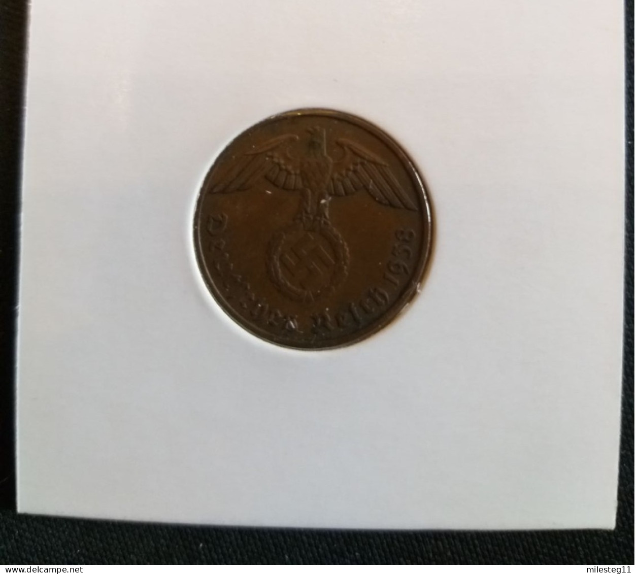 Pièce De 2 Reichspfennig De 1938F (Stuttgard) - 2 Reichspfennig