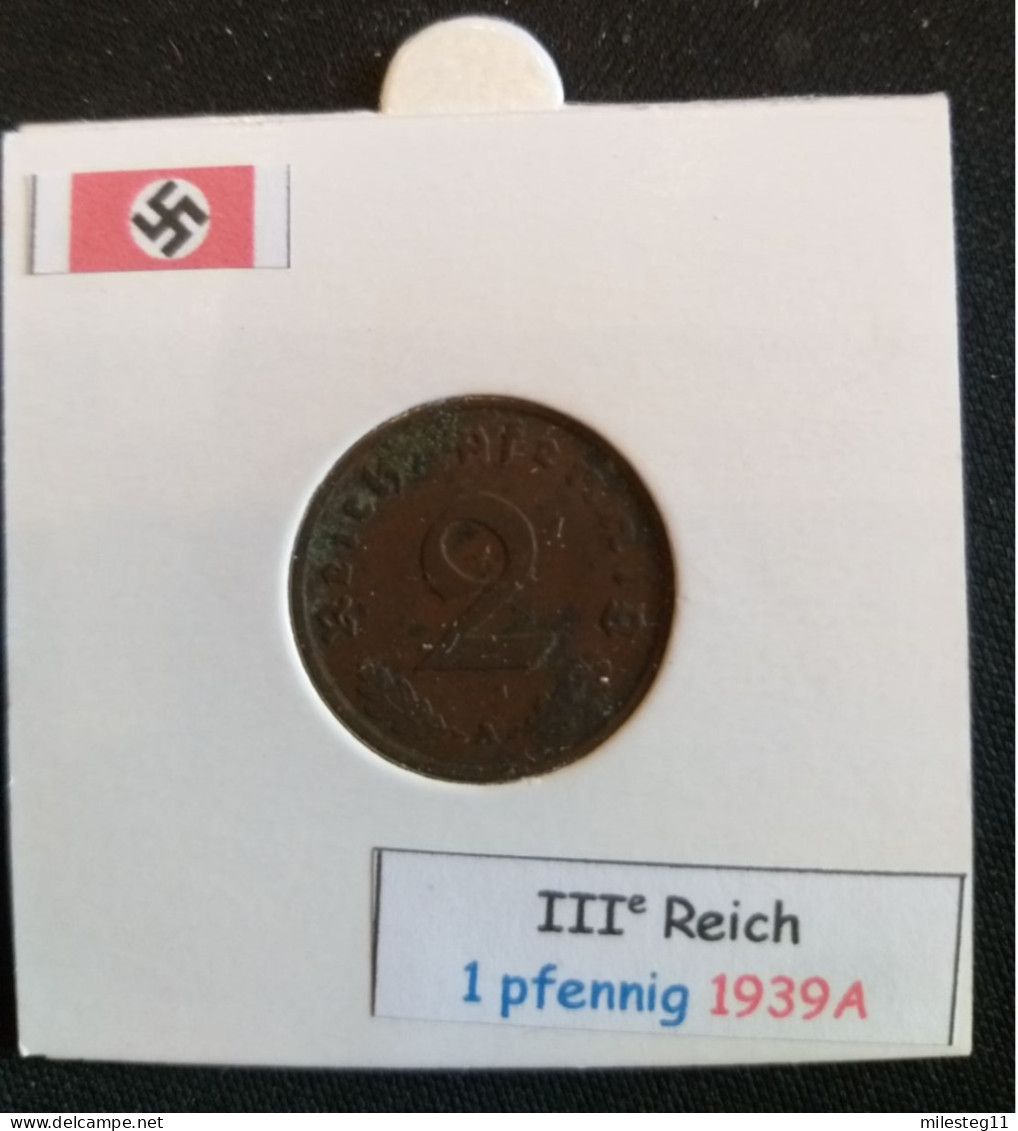 Pièce De 2 Reichspfennig De 1939A (Berlin) - 2 Reichspfennig