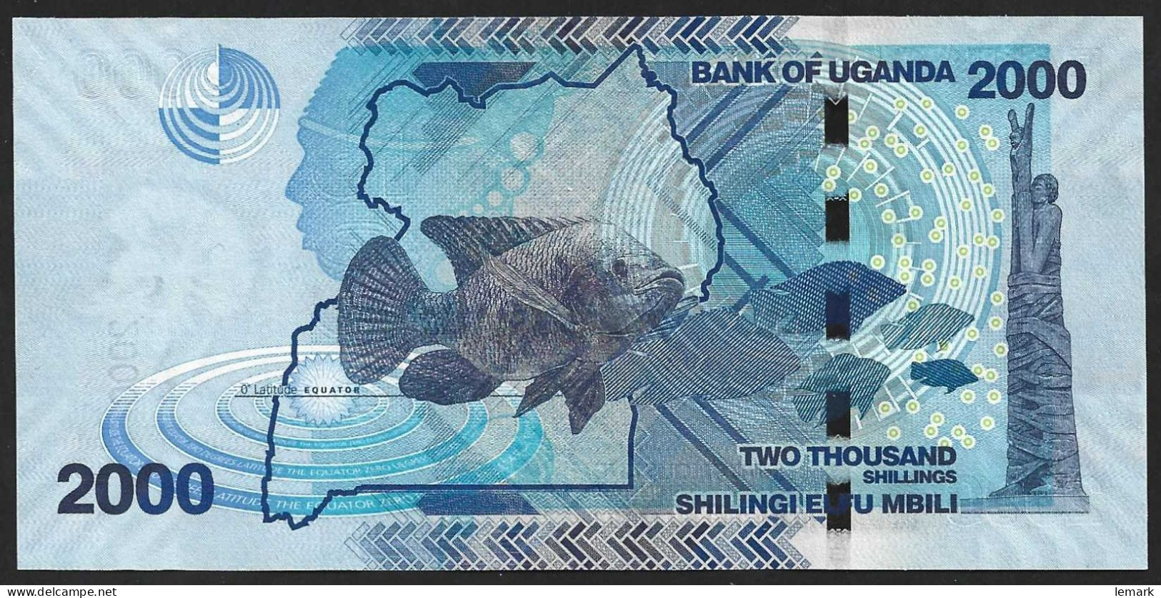 Uganda 2000 Shilling 2022 P50f UNC - Ouganda