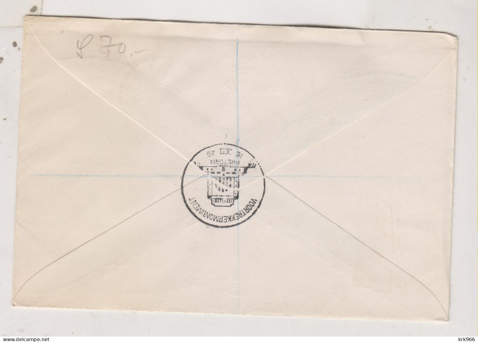 SOUTH AFRICA 1949 PRETORIA Nice Registered FDC Cover - Luchtpost