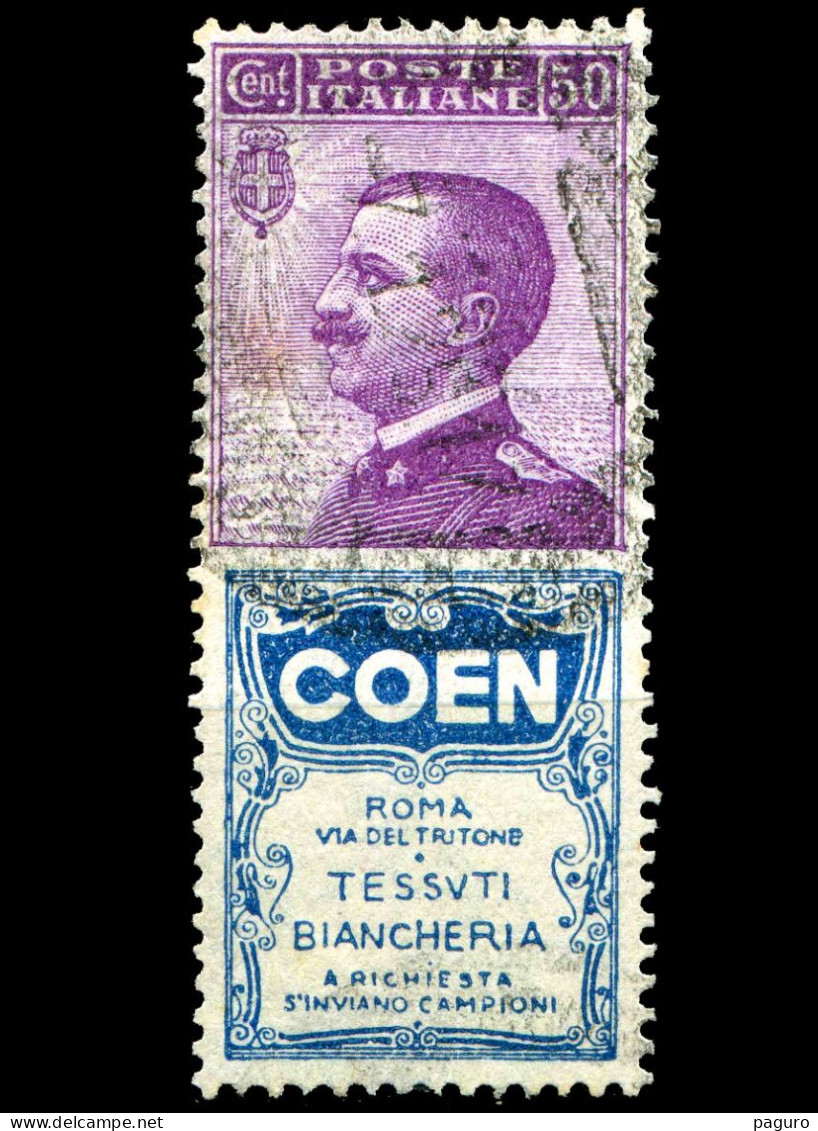 Regno Pubblicitari 1924 1925 Coen Cent. 50 C. Annullato Usato Pubblicitario Advertising - Publicité