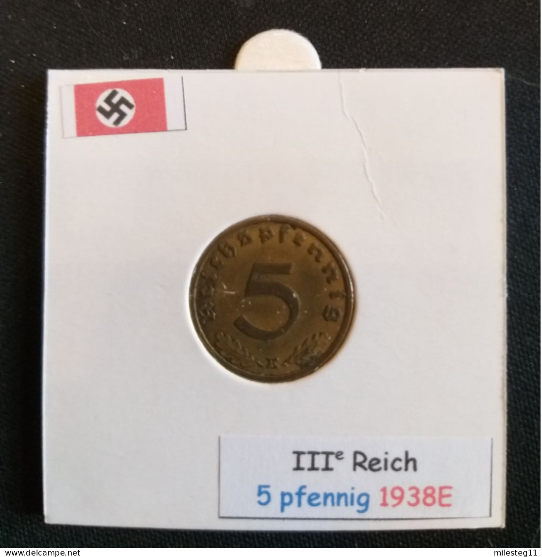 Pièce De 5 Reichspfennig De 1938E (Muldenhütten) - 5 Reichspfennig