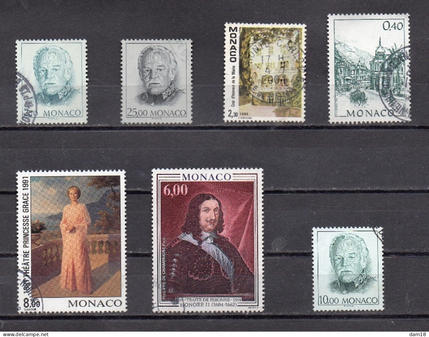 MONACO N° 1705 1707 1709 1763 1786 1787 1809  (o) (YT) COTE YT 2020 = 13,70 EUROS - Used Stamps