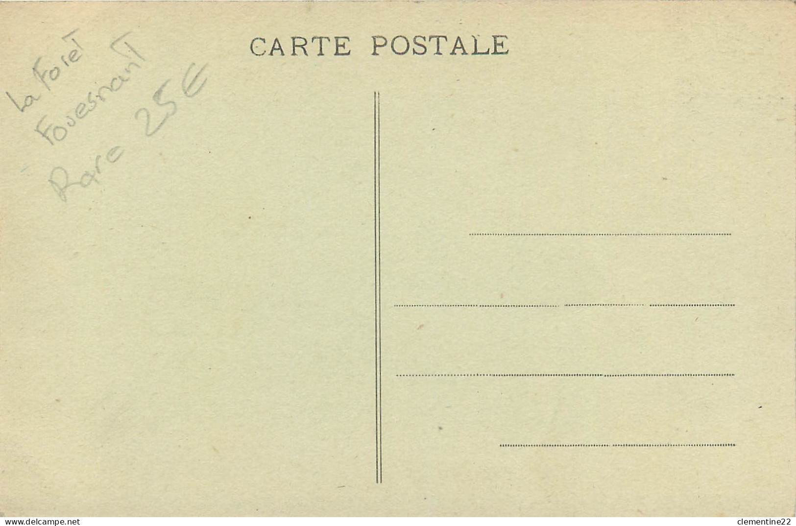 LA FORET FOUESNANT . AMICALE LIBRAIRIES FLAMARION  ( Scan Recto Et Verso ) - La Forêt-Fouesnant