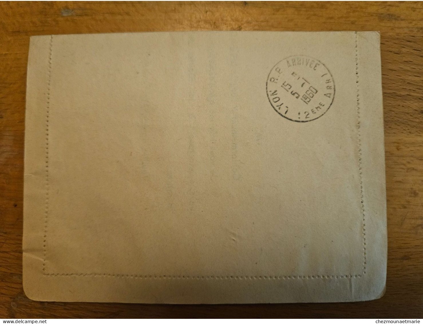 1959 REC 800 LYON TERREAUX N°1193 RETOUR CAD - Lettres & Documents