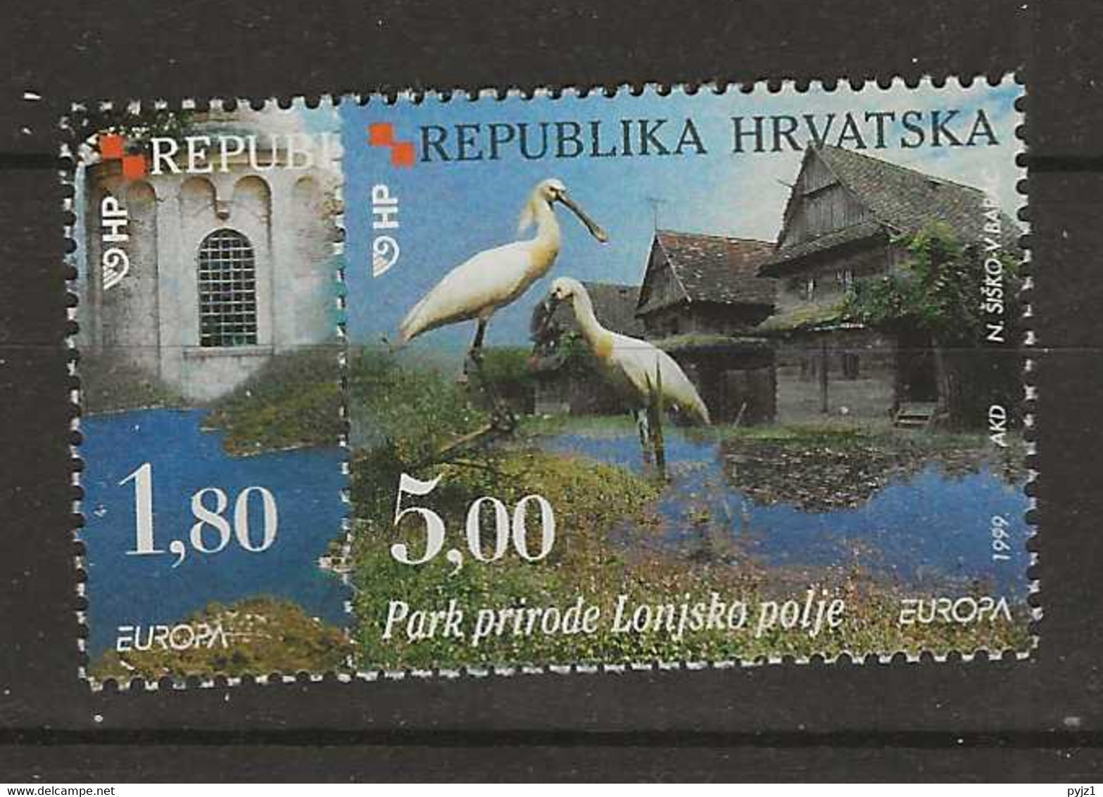 1999 MNH Croatia Postfris** - 1999