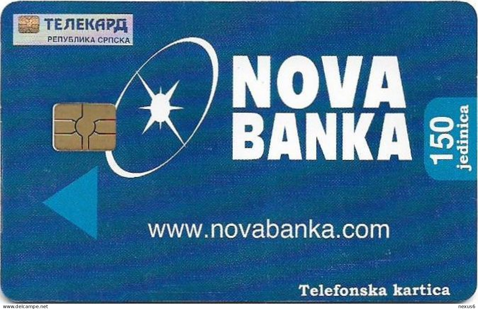 Bosnia - Republika Srpska - Nova Banka - Mastercard 2, Gem5 Red, 01.2006, 150Units, Used - Bosnien