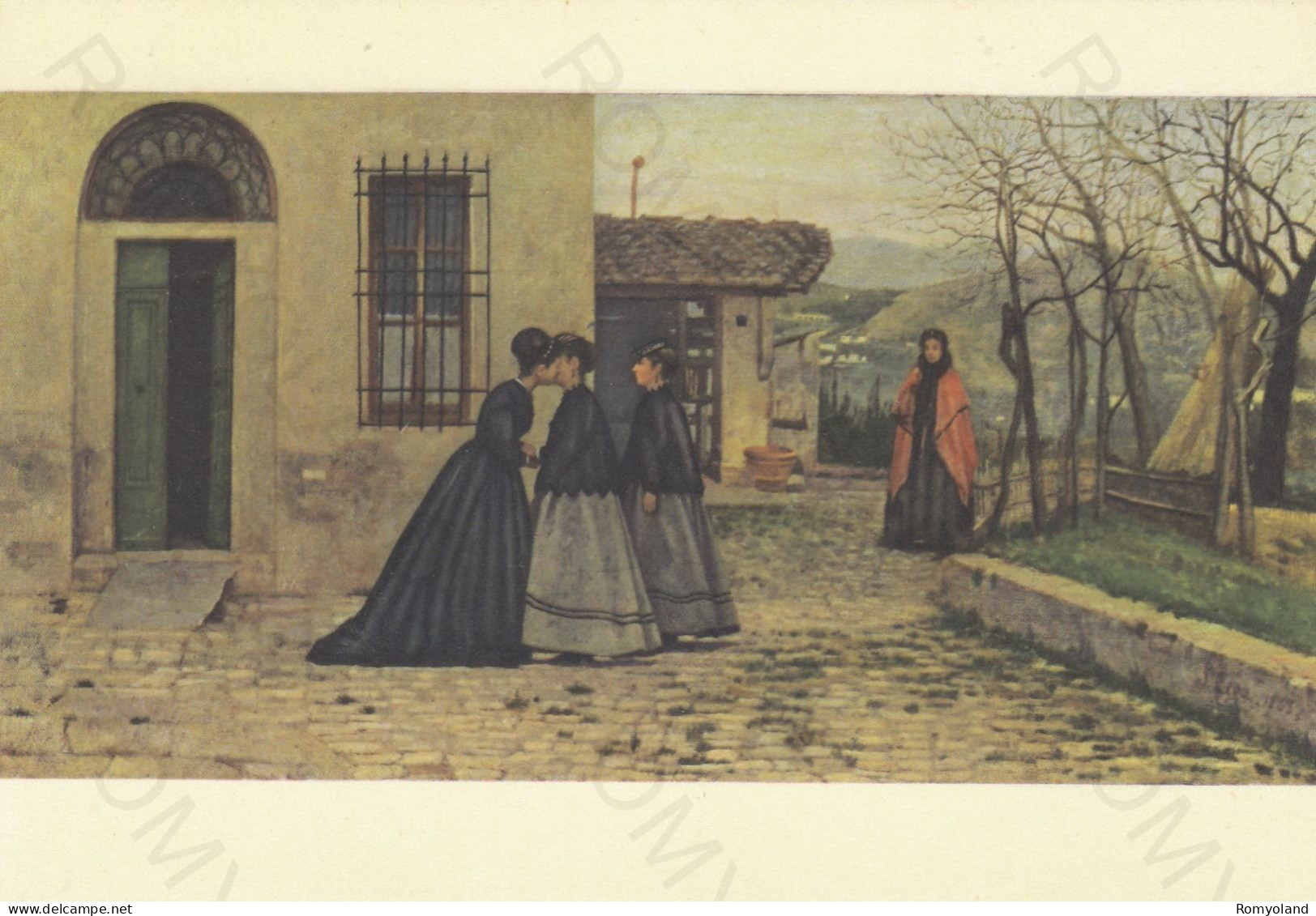 CARTOLINA  ROMA,LAZIO-GALLERIA NAZIONALE D'ARTE MODERNA-LEGA (1826-1895) LA VISITA-STORIA,MEMORIA,CULTURA,NON VIAGGIATA - Tentoonstellingen