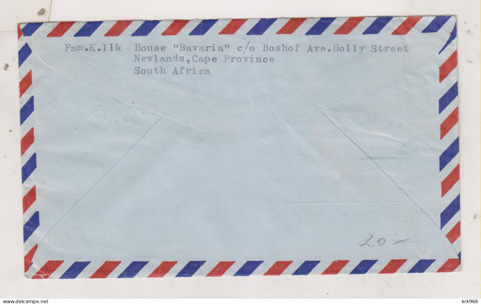 SOUTH AFRICA 1958 CAPE TOWN  Nice   Airmail Cover To Austria - Luchtpost