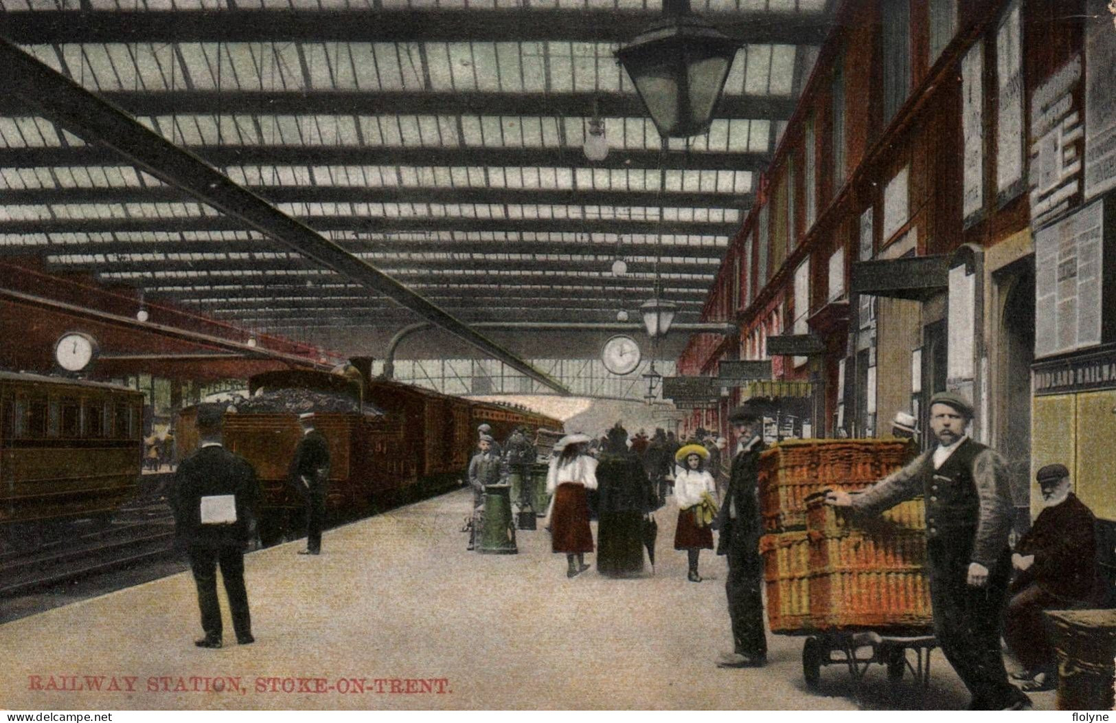 Stoke On Trent - Railway Station - Gare Train Ligne Du Chemin De Fer - England Angleterre - Stoke-on-Trent