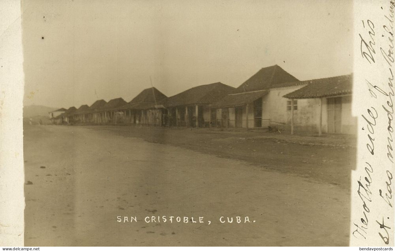 Cuba, SAN CRISTÓBAL, Street Scene (1910s) Toland & Little RPPC Postcard - Cuba