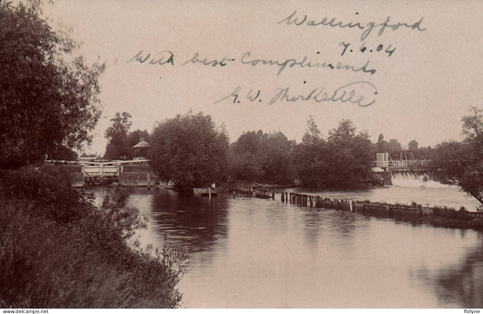 Wallingford - Carte Photo - Une Vue Du Village - 1904 - England Angleterre - Other & Unclassified
